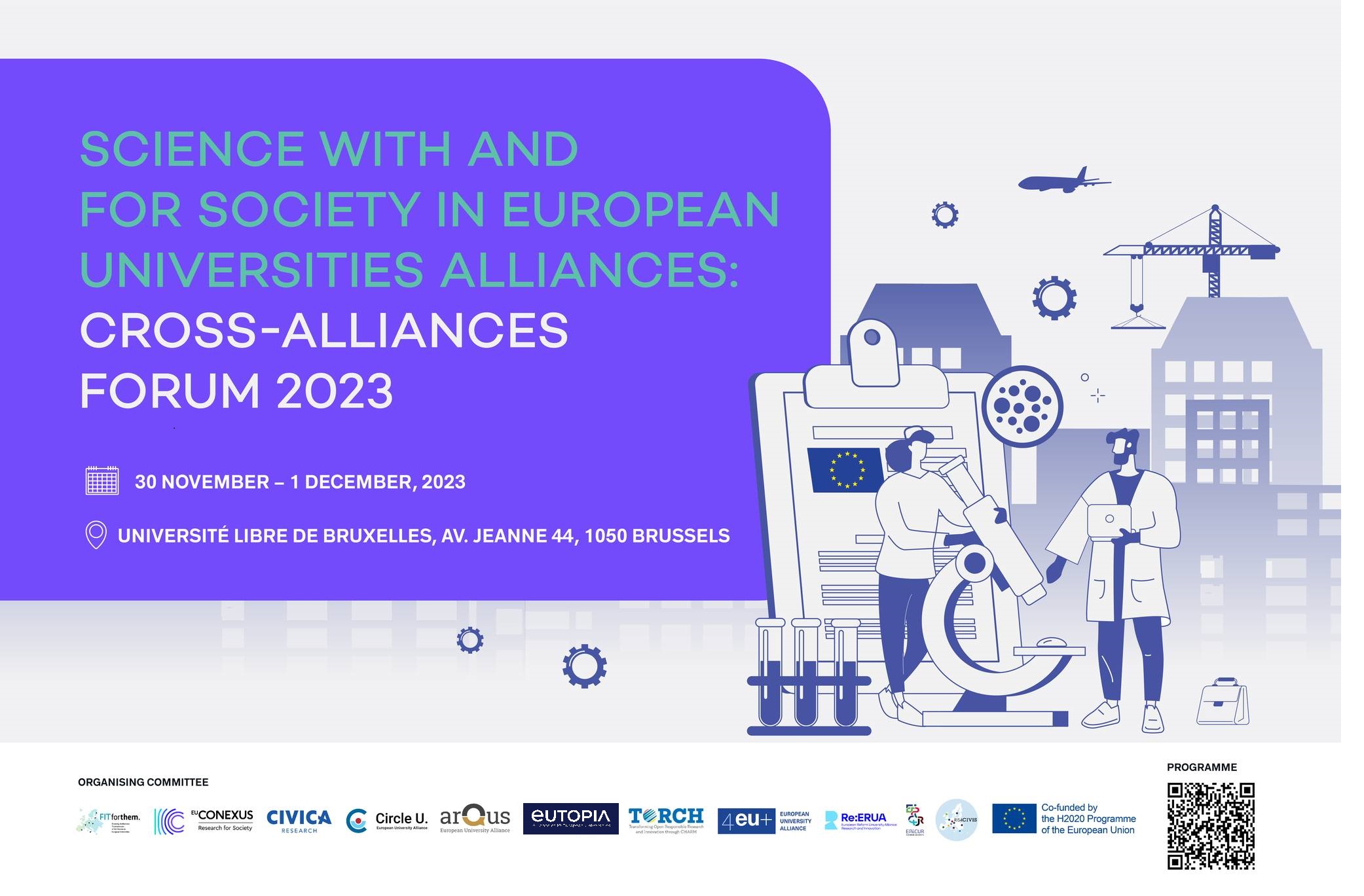 science with and for society in european universities alliances visual