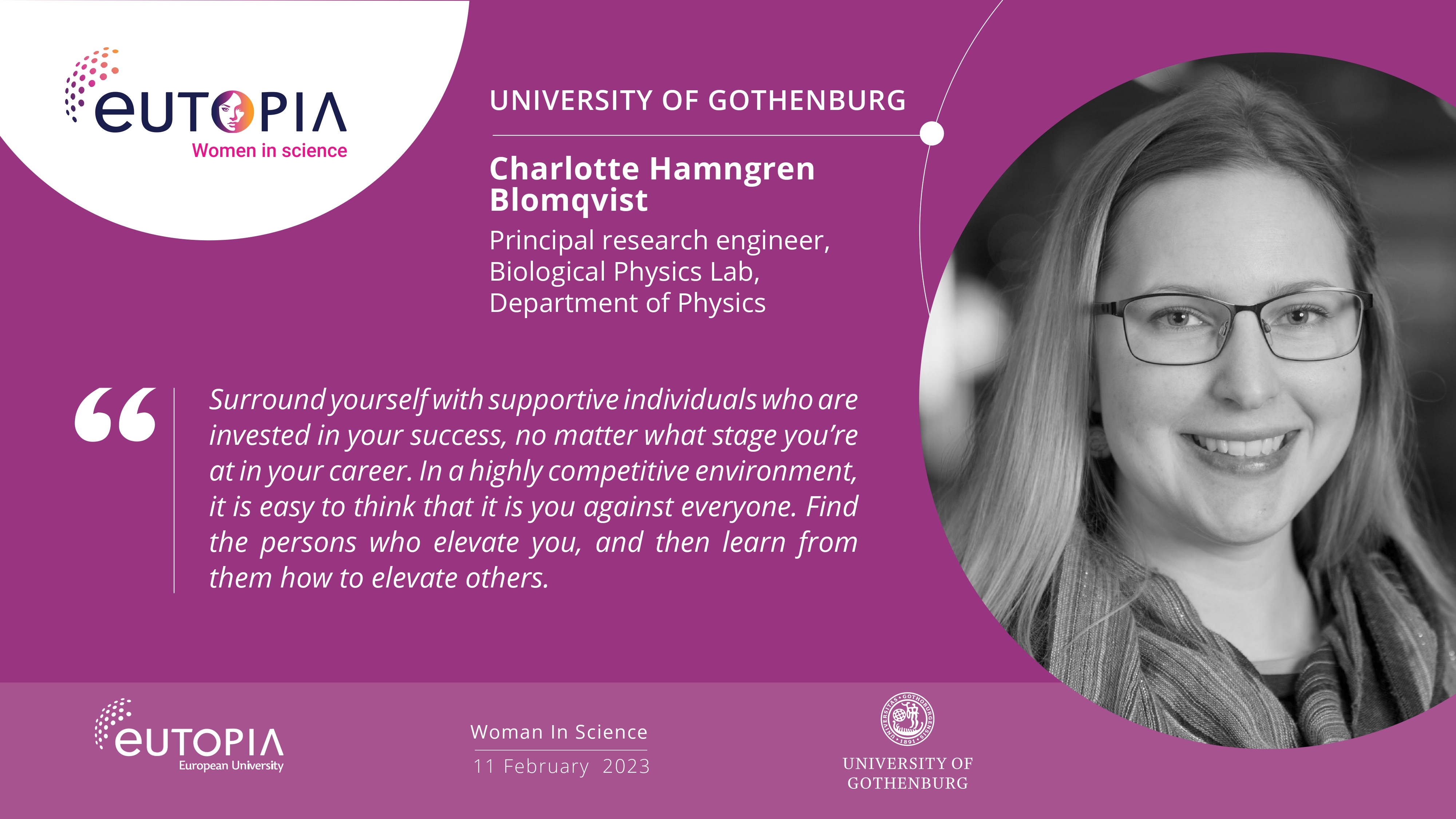 Charlotte Hamngren Blomqvist WomenInScience