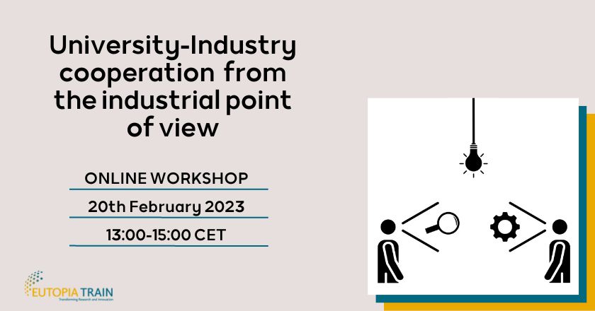 EUTOPIA TRAIN Online Workshop on 'University-Industry Collaboration'