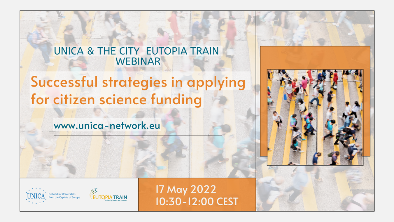 UNICA – EUTOPIA TRAIN Webinar & Workshop - Successful strategies in applying for citizen science funding