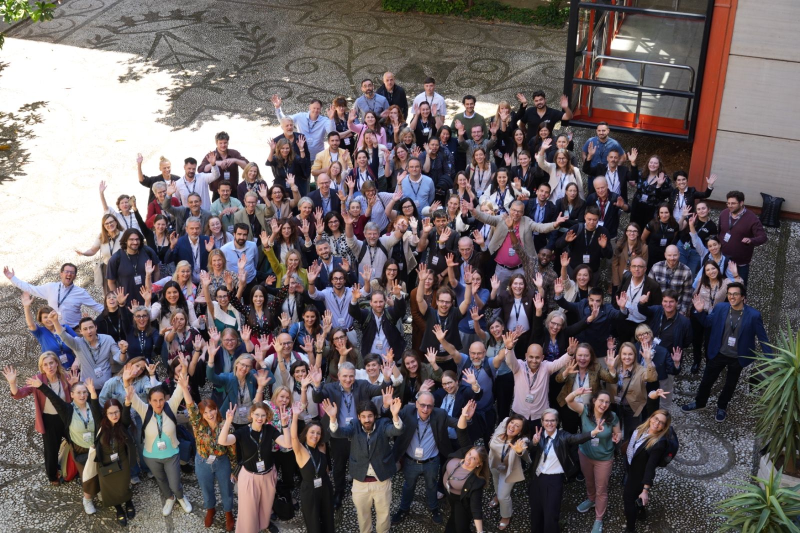The group photo of the second FOREU4ALL workshop at the University of Granada, 17 April 2026